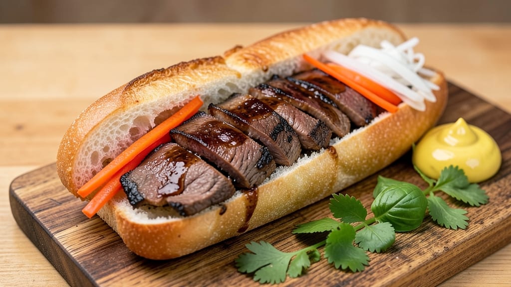 Authentic Beef Banh Mi Recipe: Crispy Baguette Crunch With Tangy Pickled Magic