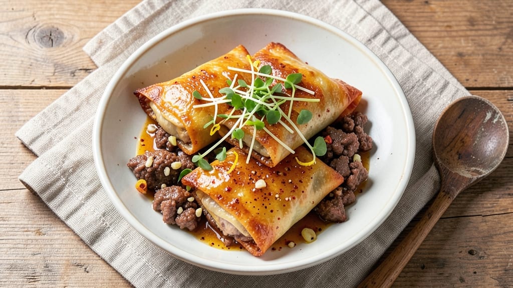 Beef and Pork Egg Rolls Recipe: Crispy Wraps Stuffed With Juicy Meat