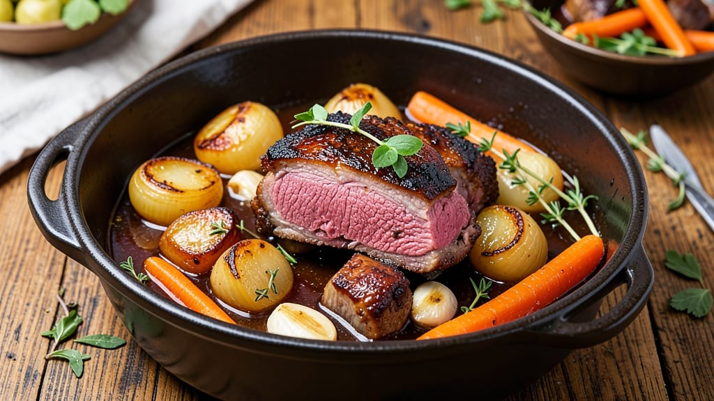 Apple Cider Braised Beef Shoulder Recipe: Spiced Apple Cider Fond That Caramelizes