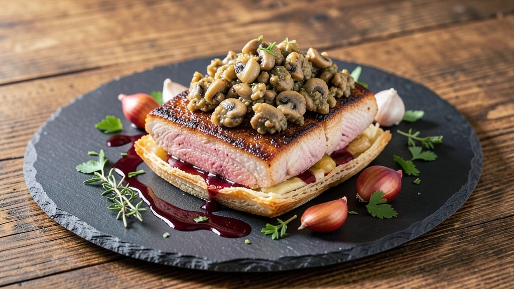 Alternative Beef Wellington Recipe: Mushroom-Duxelles Crust With Juicy Pink Centers