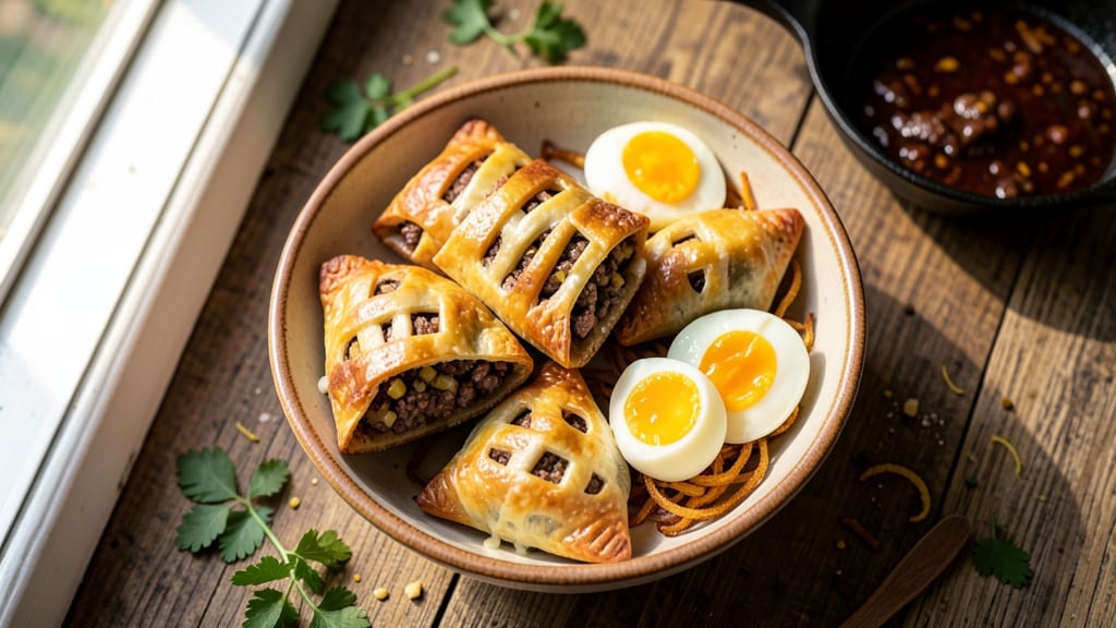 Beef and Egg Empanadas Recipe: Flaky Crust Wrapped Around Savory Filling