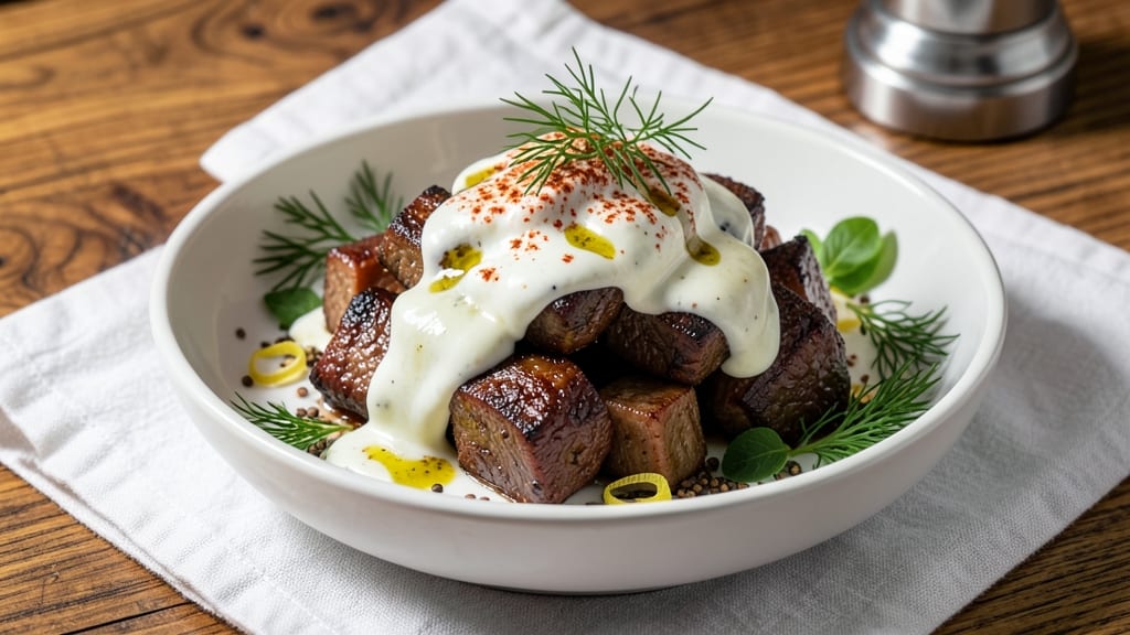 Beef and Greek Yogurt Recipe: Tangy-Marinated Tender Bites in 20 Minutes