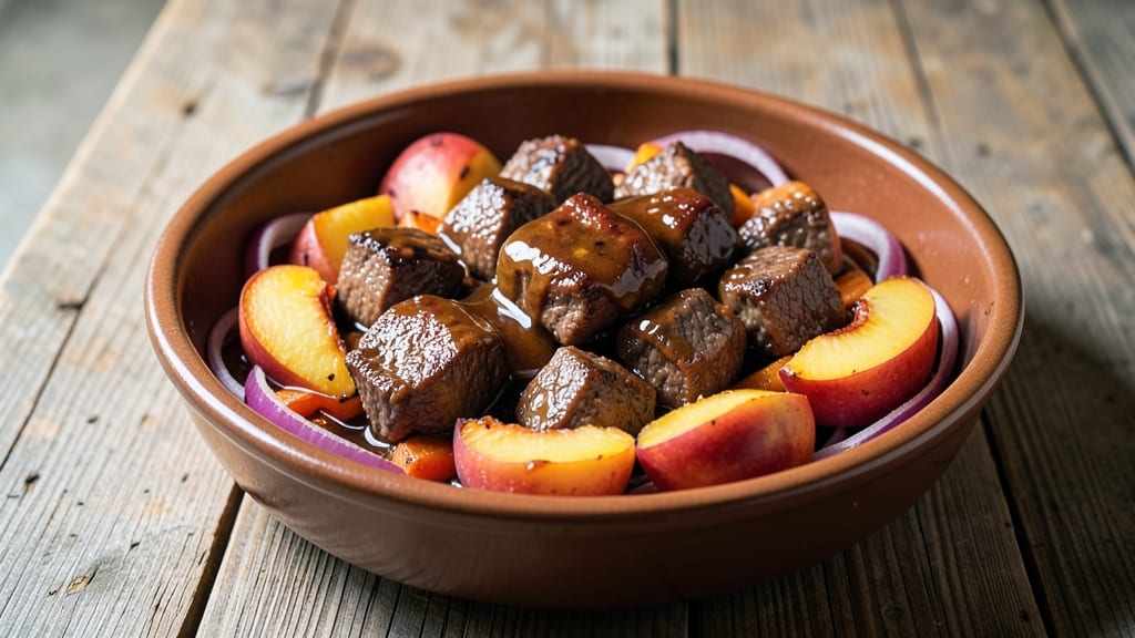 Beef and Peaches Recipe: Sweet-Savory Stew With Caramelized Fond Magic