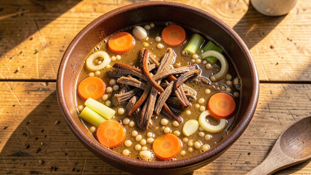 Beef Barley Soup Recipe With Better Than Bouillon: Deep Umami Broth and Hearty Barley Bites