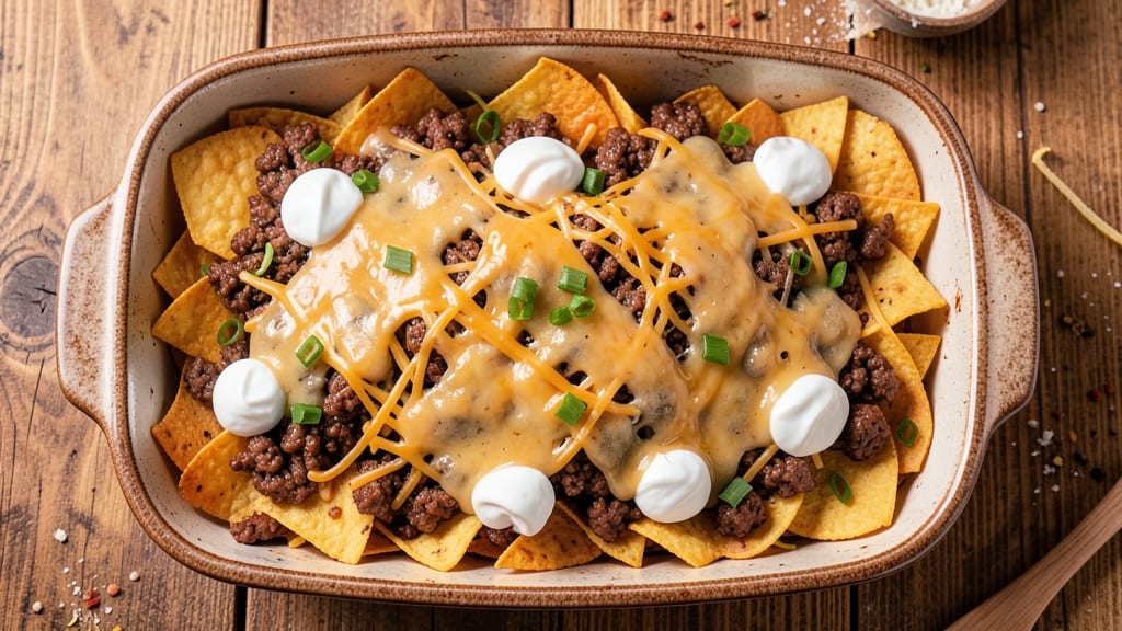 Applebee's Neighborhood Nachos Beef Recipe: Crispy Tortilla Towers Loaded With Cheese Rivers