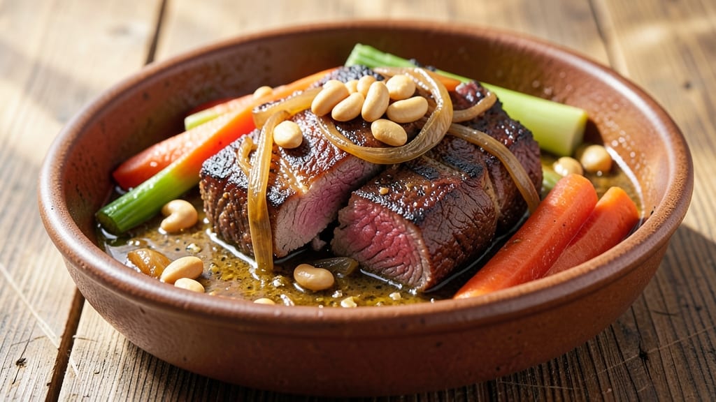 Beef and Cashew Recipe: Nutty-Savory Stew With Tender Beef Threads