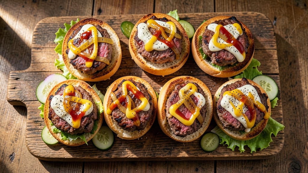 Angus Beef Sliders Recipe: Juicy Mini Burgers With Caramelized Onion Topping
