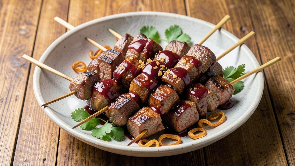 Banyan Beef Skewers Recipe: Charred Spice and Coconut Cream Harmony