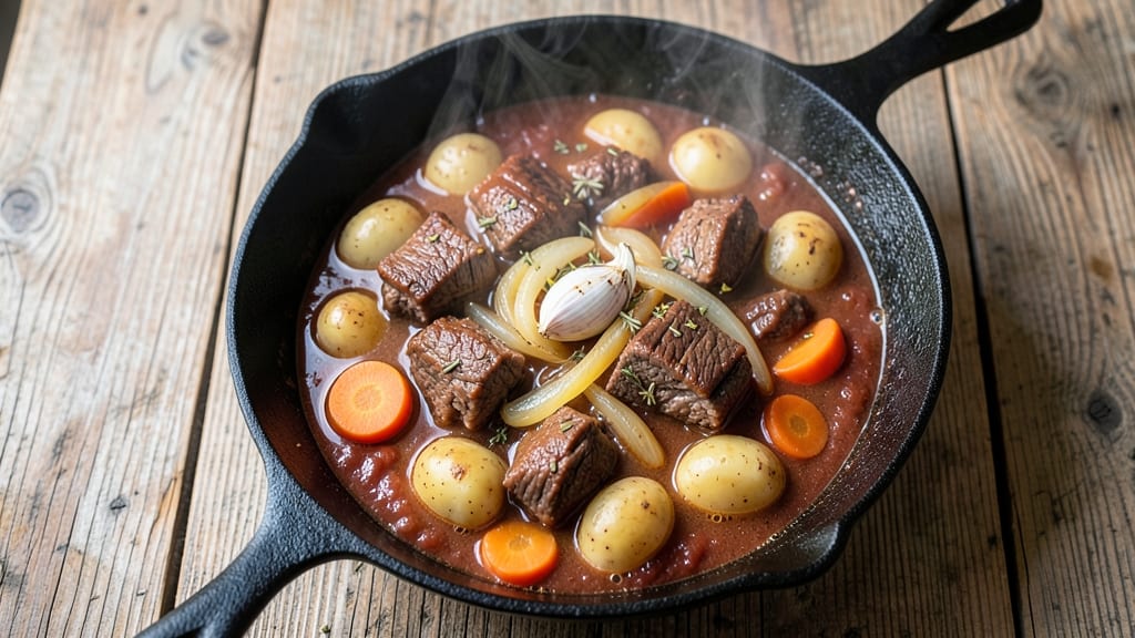 Basic Beef Stew Recipe Without Wine: Deep Umami Braise With Caramelized Onions