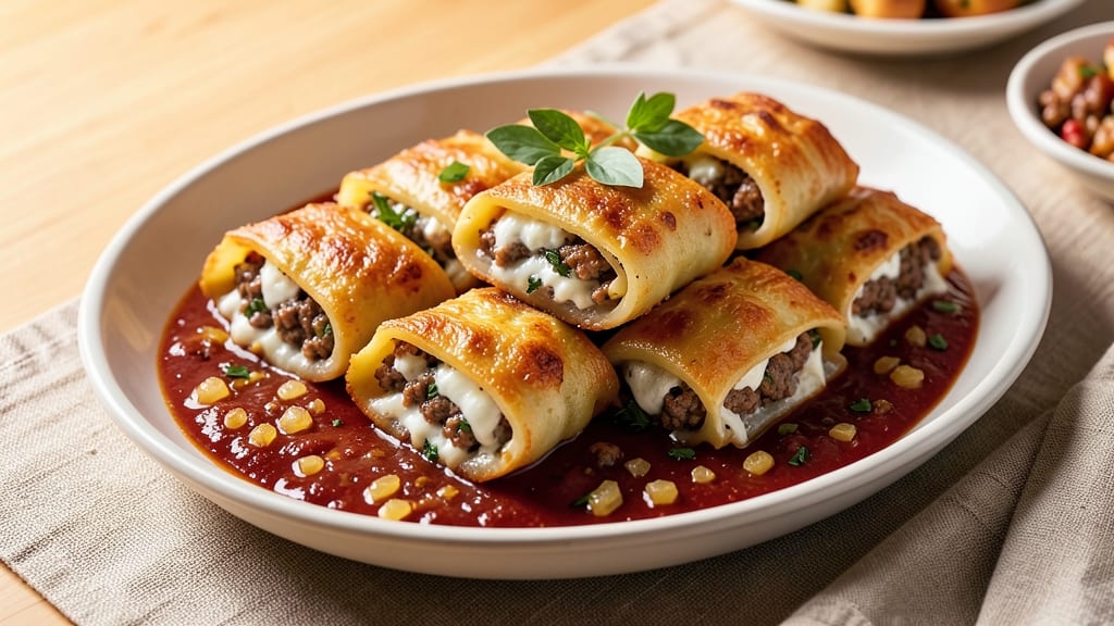 Beef and Cheese Cannelloni Recipe: Cheesy Layers Baked to Bubbly Perfection