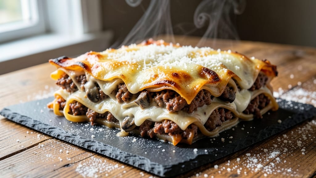 Beef and Mushroom Lasagna Recipe: Rich Umami Layers With No-Boil Noodles